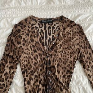 Dolce and Gabbana Leopard Top